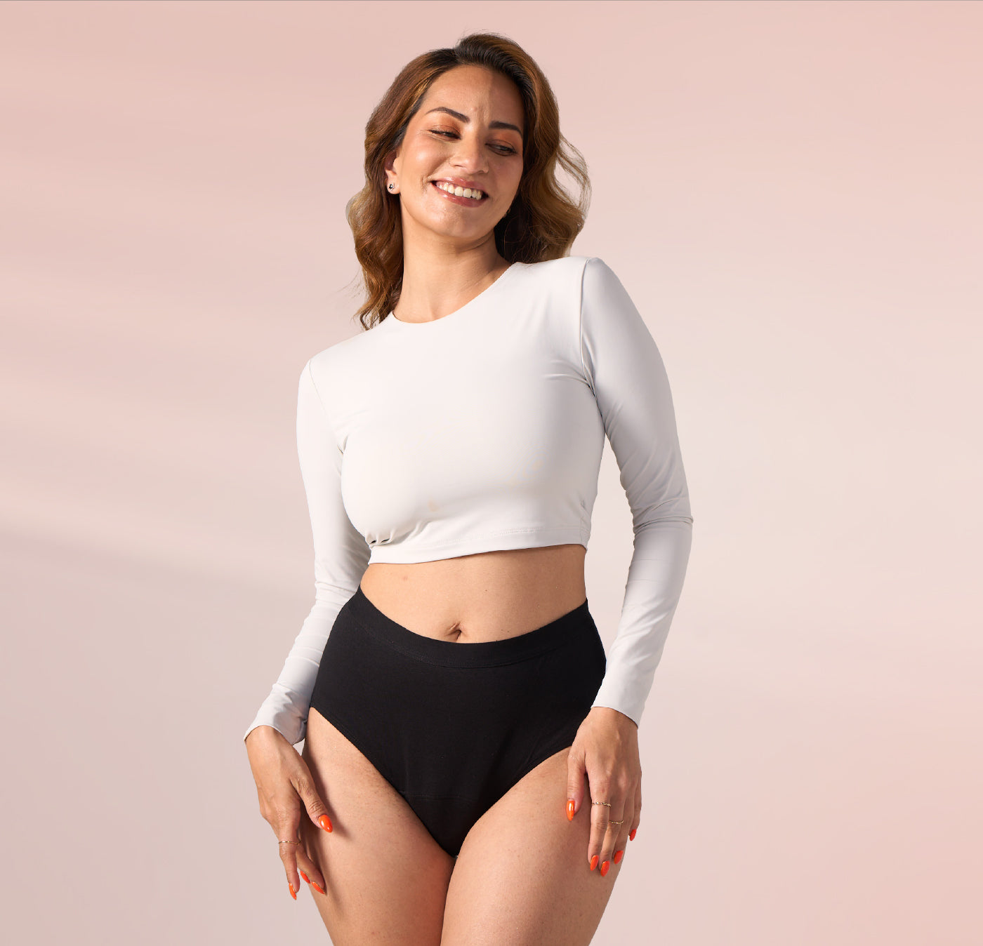 STAY DRY ABSORBENT PANTY/Cotton | High Rise | Black