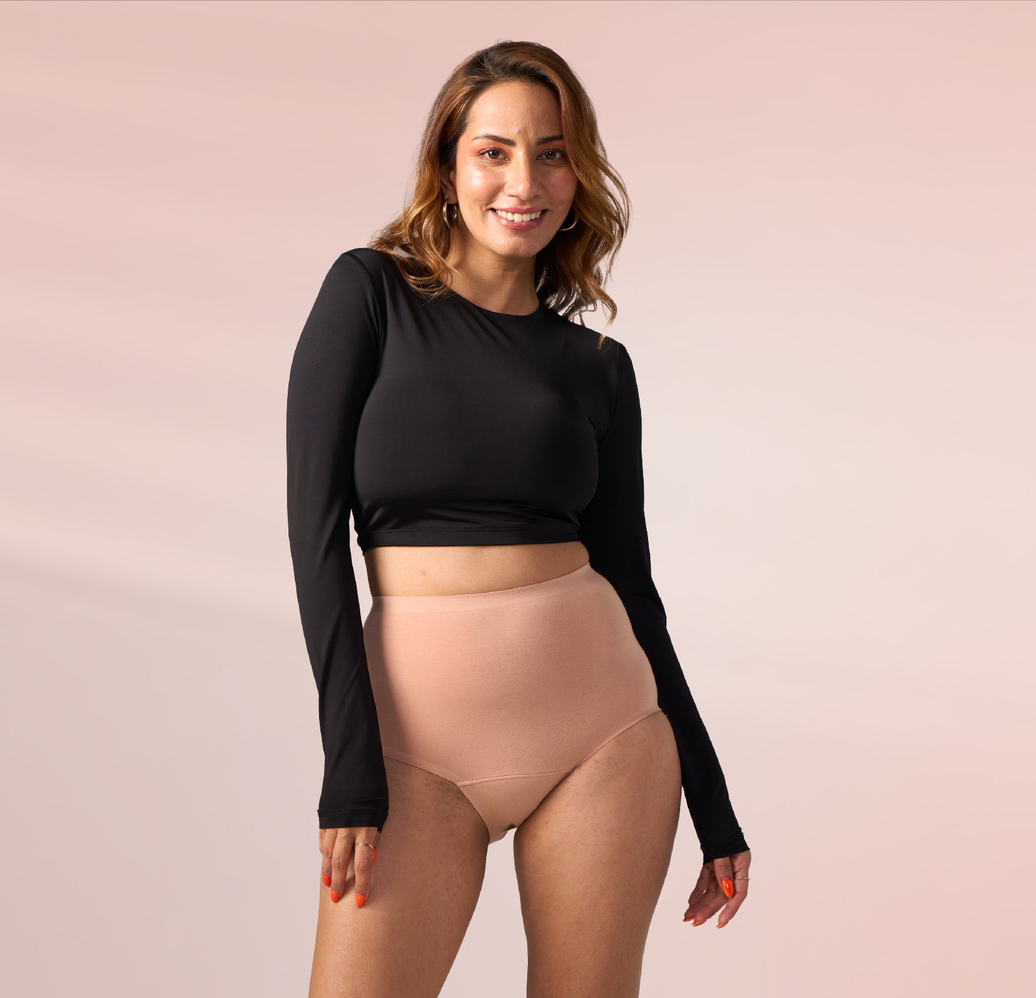 STAY DRY ABSORBENT PANTY/Modal | High Rise | Maple Sugar