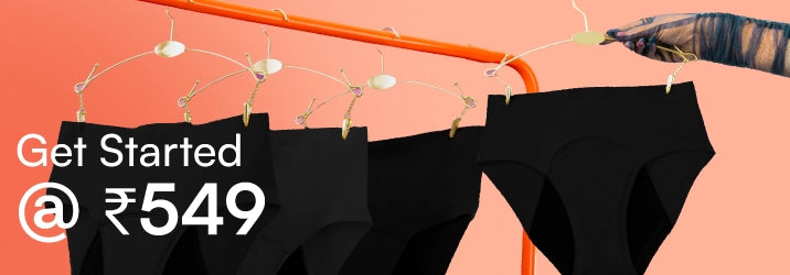 Trial Cotton Period Panty/Mid-Rise | Black