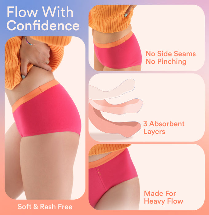 Teen Period Panty/Cotton | Mid-Rise | Virtual Pink