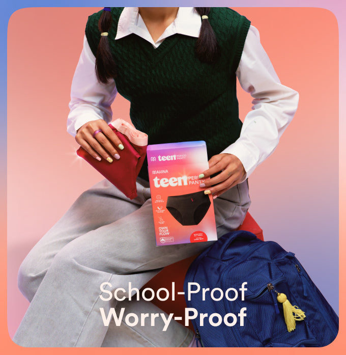 Teen Period Panty/Cotton | Mid-Rise | Lo-Fi Black