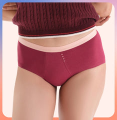 Teen Period Panty/Cotton | Mid Rise | Cherry Berry