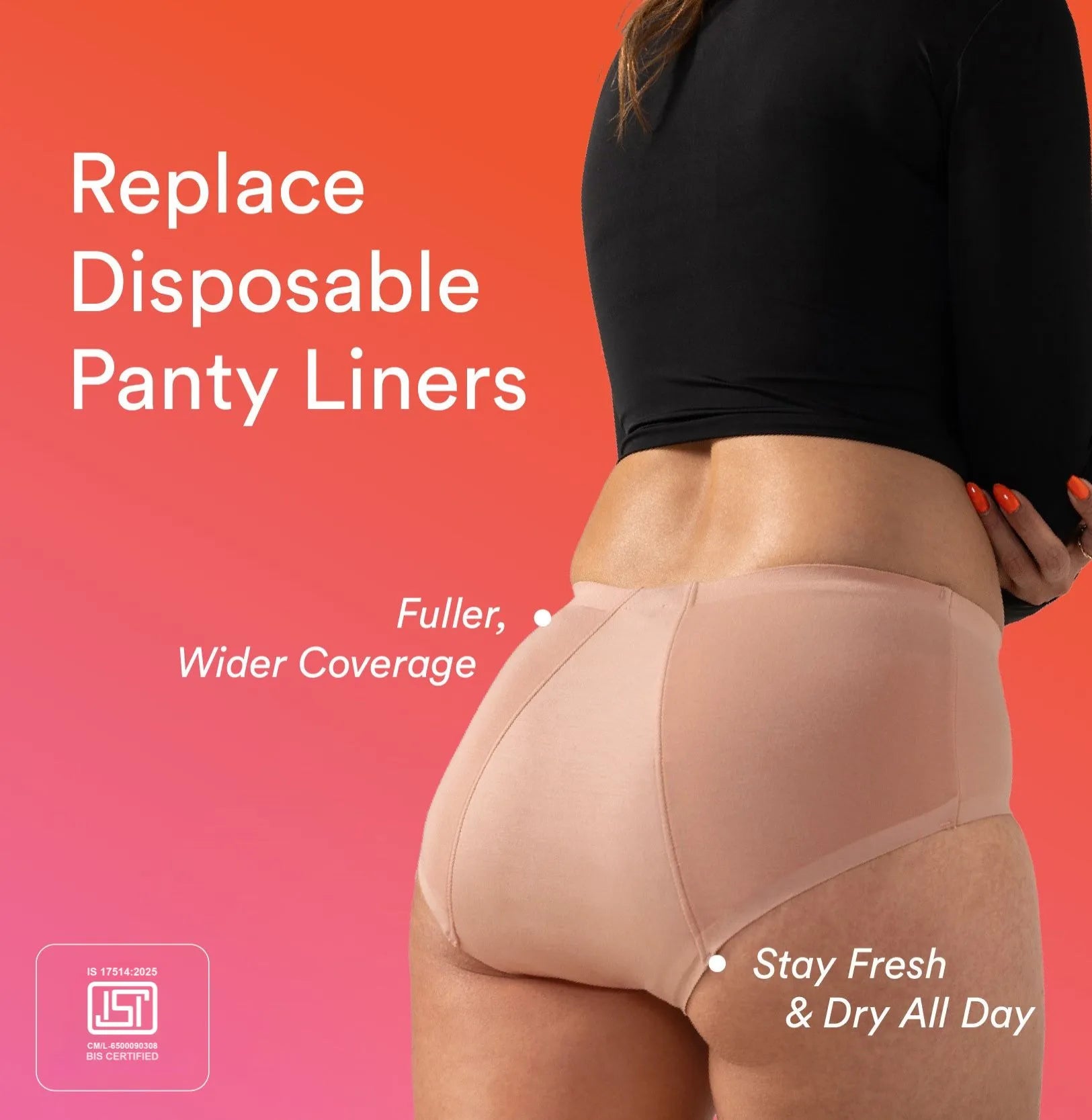 Daily Panty Liner Underwear/Cotton | Mid-Rise | Roebuck