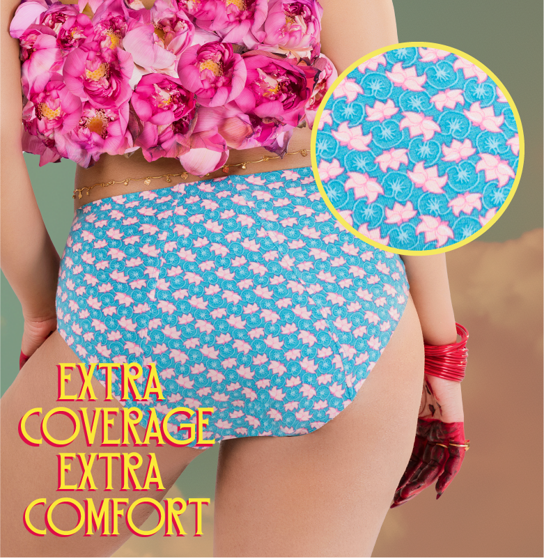 Modal Period Panty/Mid-Rise | Blush Lotus