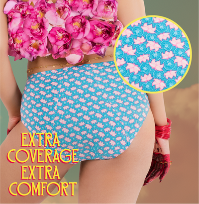 Modal Period Panty/Mid-Rise | Blush Lotus