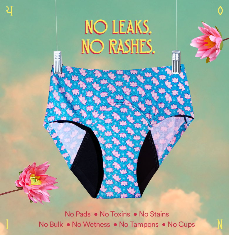 Modal Period Panty/Mid-Rise | Blush Lotus