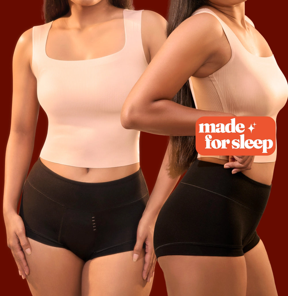 DeepSleep Overnight Period Panty Pack/High-Rise | Black | Set of 2