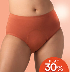 Daily Panty Liner Underwear/Modal | Mid Rise | Baked Clay