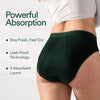 Cotton Period Panty/High-Rise | Pine Green
