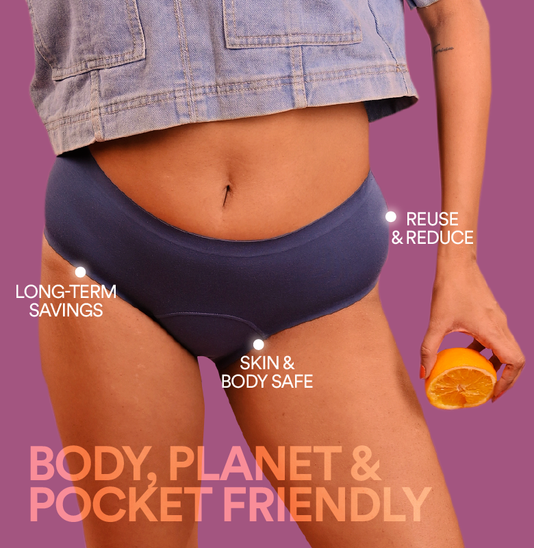 Modal Period Panty/Mid-Rise | Deep Navy