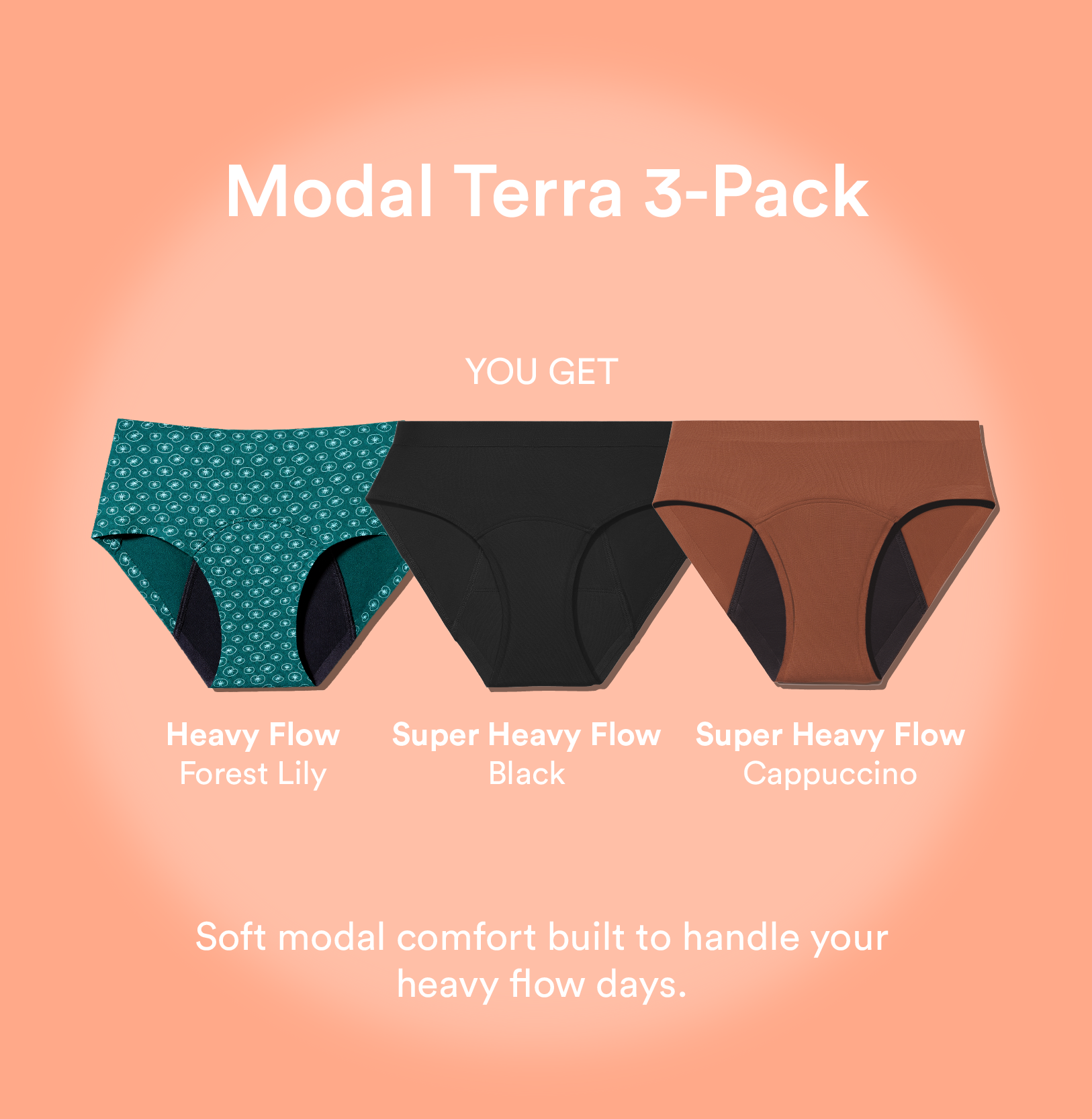 Modal Terra 3 Pack/High-Rise | Multi | Set of 3