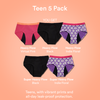 Teen 5 Pack/Mid-Rise | Multi | Set of 5