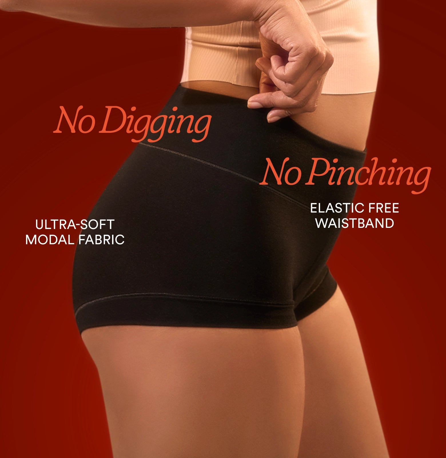 Deep Sleep Overnight Period Panty/High-Rise | Black
