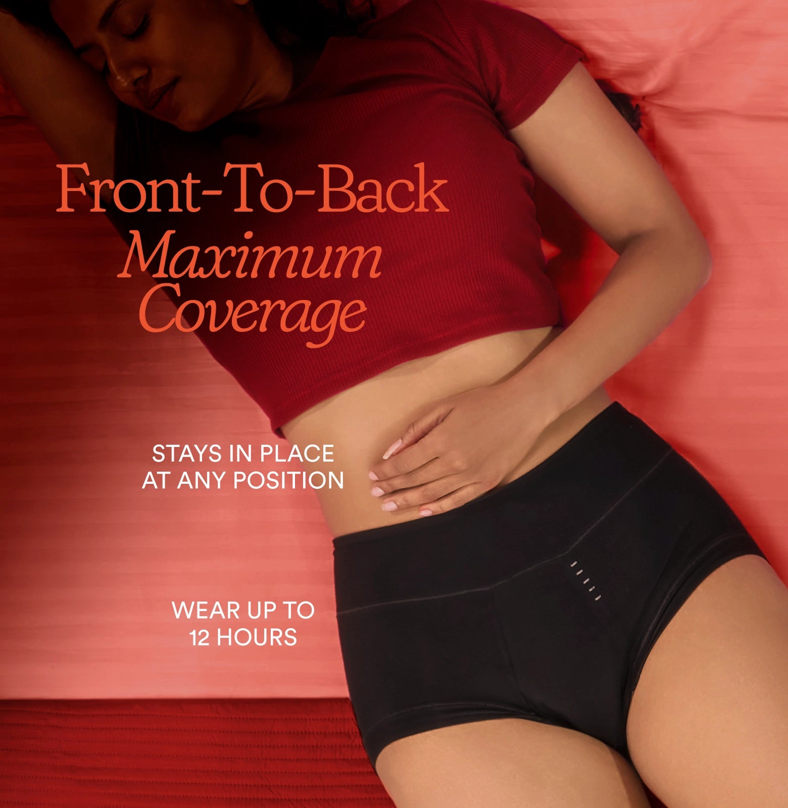 Deep Sleep Overnight Period Panty/High-Rise | Black