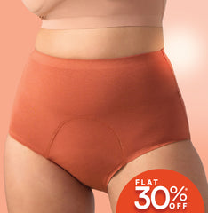 Daily Panty Liner Underwear/Modal | High Rise | Baked Clay