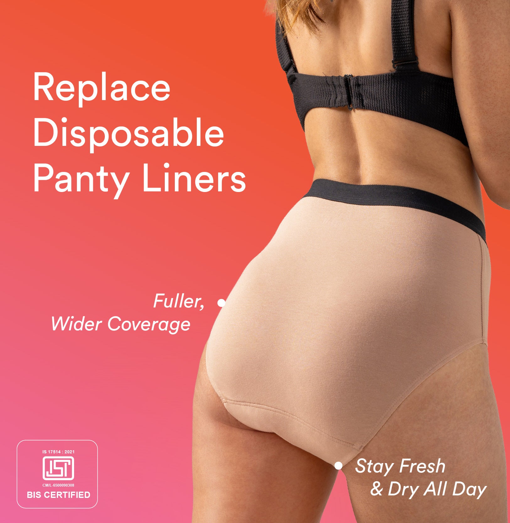 Daily Panty Liner Underwear/Cotton | High Rise | Roebuck
