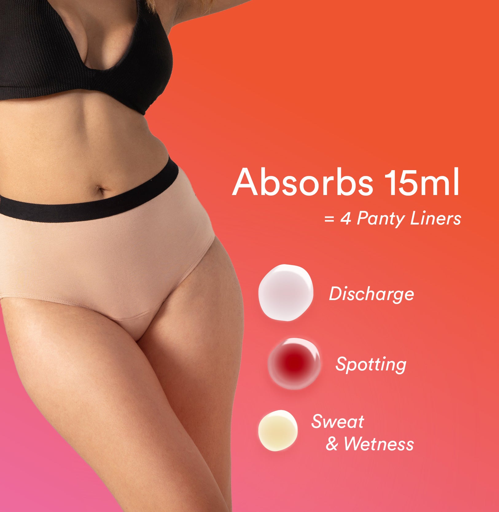 Daily Panty Liner Underwear/Cotton | High Rise | Roebuck