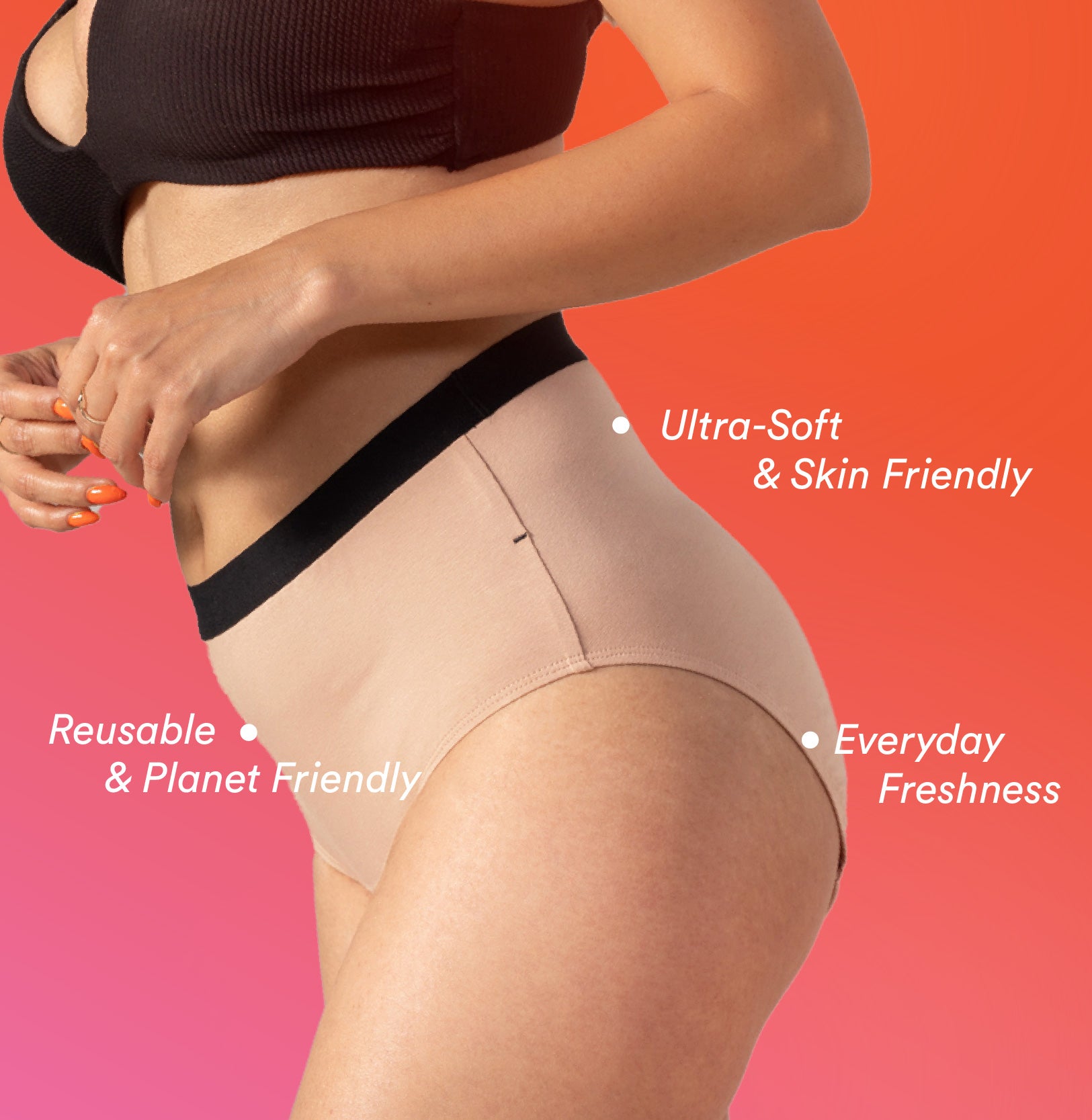 Daily Panty Liner Underwear/Cotton | High Rise | Roebuck