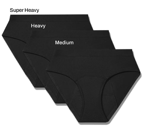 3-Pack Everyday Hero/Cotton | Mid-Rise | Black