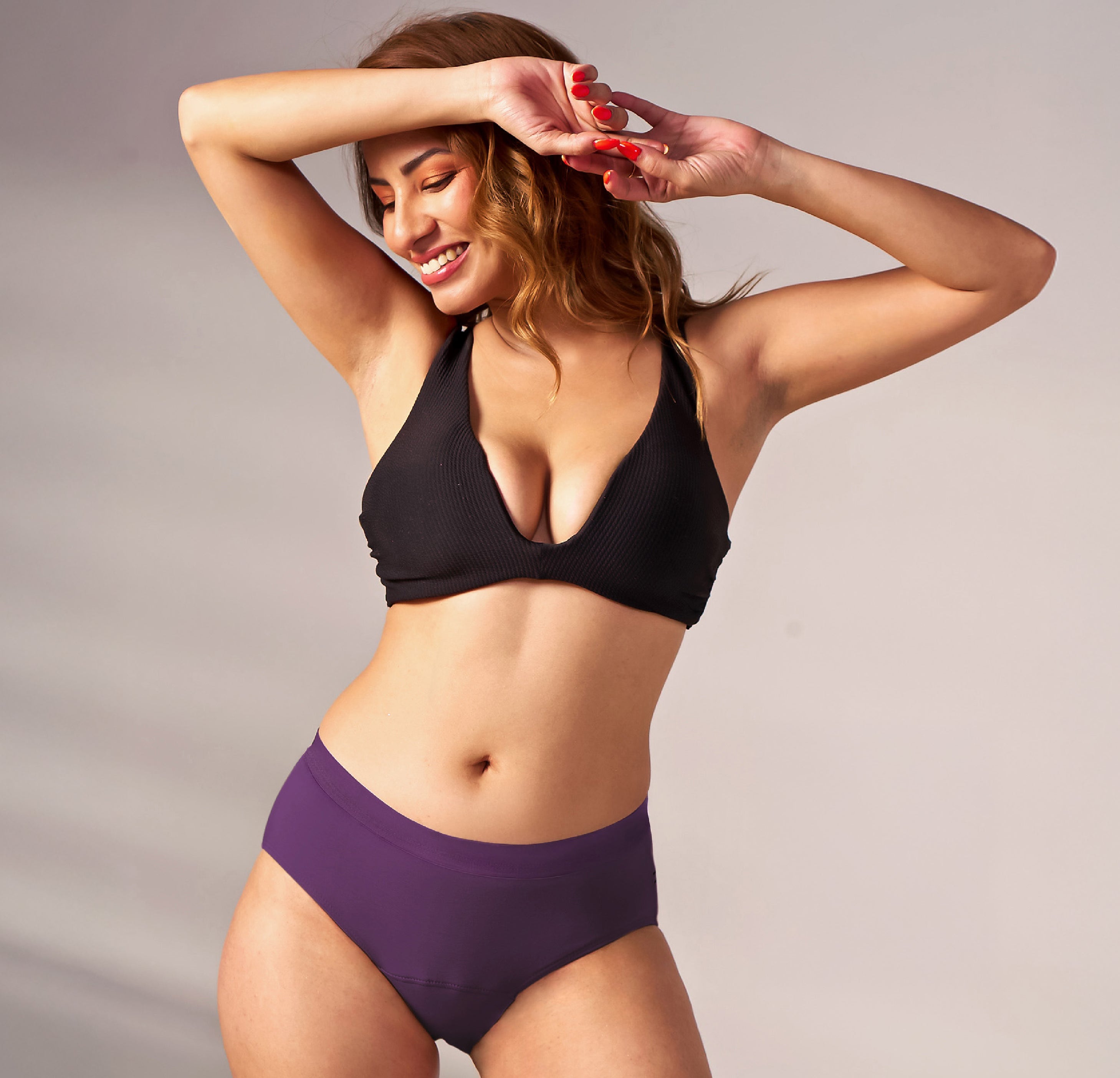 Everyday Hero Period Underwear/Cotton | Mid-Rise | Berry Purple