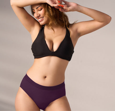 Everyday Hero Period Underwear/Cotton | Mid-Rise | Berry Purple