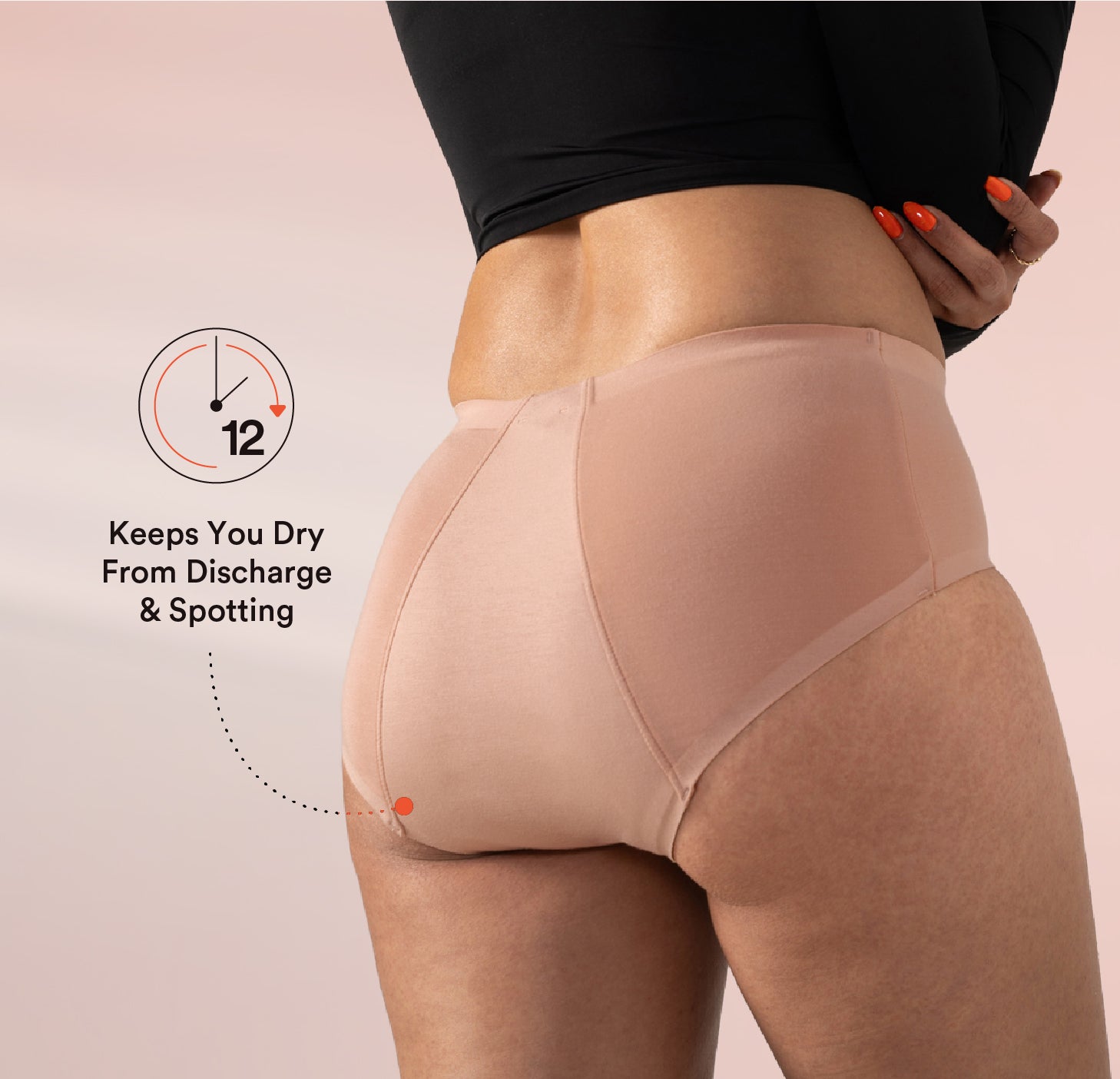 STAY DRY ABSORBENT PANTY/Modal | Mid Rise | Maple Sugar