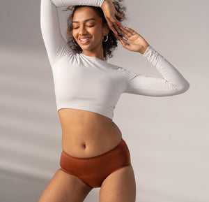 Oh So Soft Period Underwear/Modal | Mid-Rise | Cappuccino