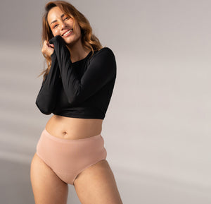 Oh So Soft Period Underwear/Modal | Mid-Rise | Maple Sugar