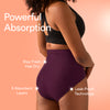 Cotton Period Panty/High-Rise | Berry Purple