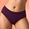 Cotton Period Panty/Mid-Rise | Berry Purple