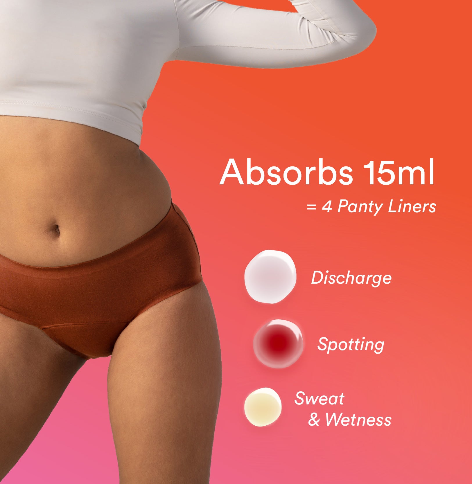 Daily Panty Liner Underwear/Modal | Mid Rise | Cappuccino