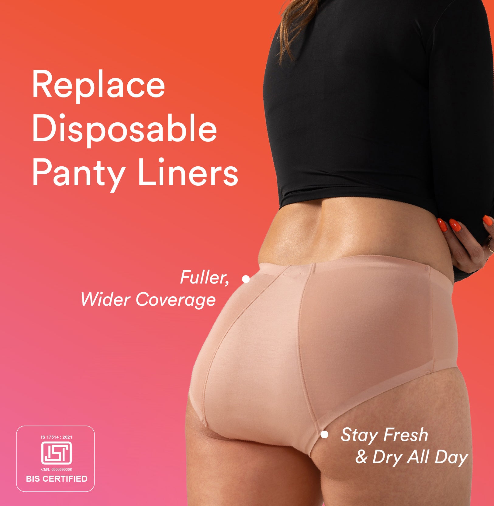 Daily Panty Liner Underwear/Modal | High Rise | Maple Sugar