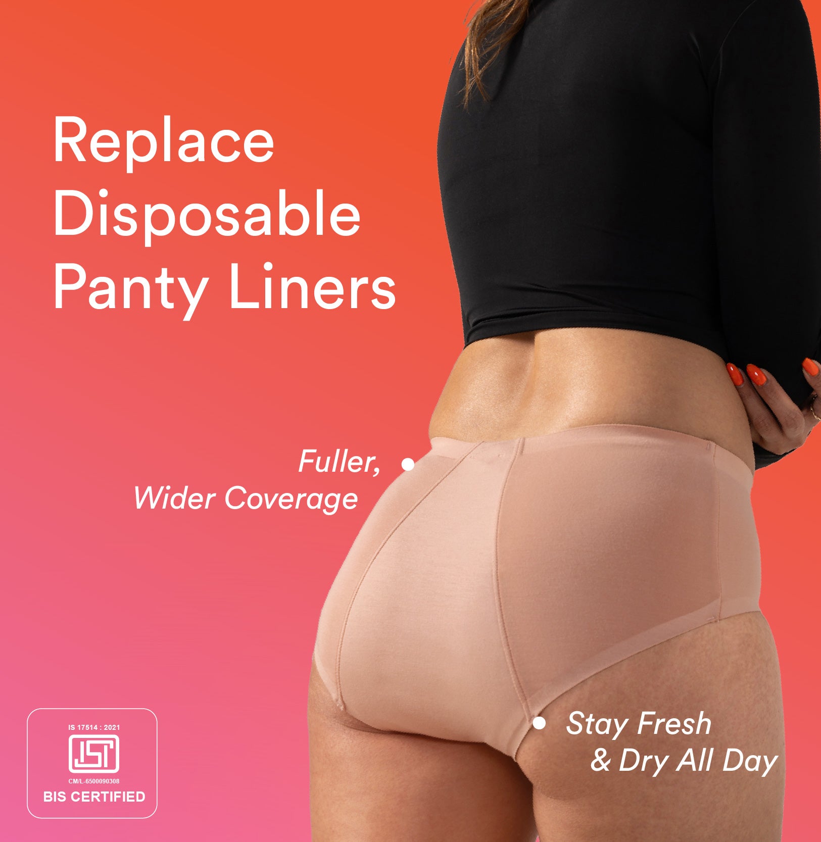 Daily Panty Liner Underwear/Modal | Mid Rise | Maple Sugar