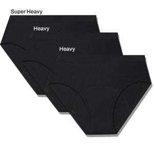 3-Pack Everyday Hero Heavy Flow/Cotton | Mid-Rise | Black