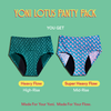 Yoni Lotus Modal Pack/Mid & High Rise | Print | Set of 2
