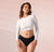 STAY DRY ABSORBENT PANTY/Cotton | Mid Rise | Black