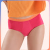 Teen period panties for beginners, hot pink with orange 