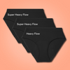 Flow Essential Pack of 3/Cotton | Mid-Rise | Black