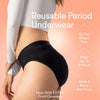 Everyday Hero Period Underwear/Cotton | Mid-Rise | Black