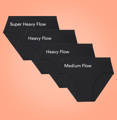 Modal Period Panty Pack/Mid-Rise | Black | Set of 4