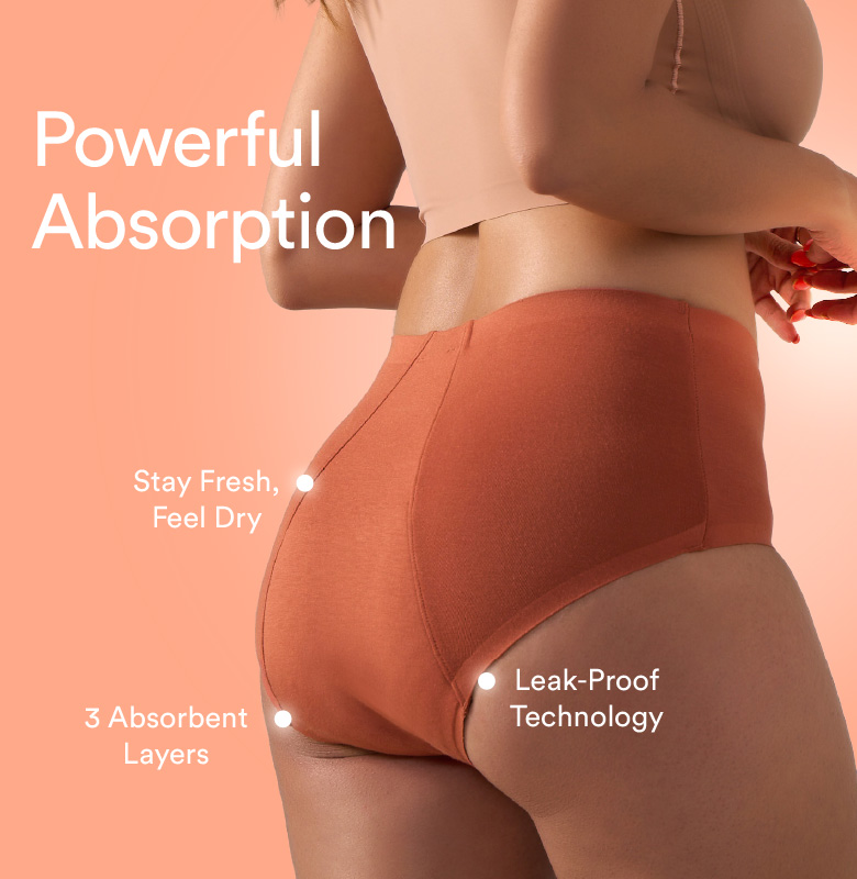 Oh So Soft Period Underwear/Modal | High-Rise | Baked Clay