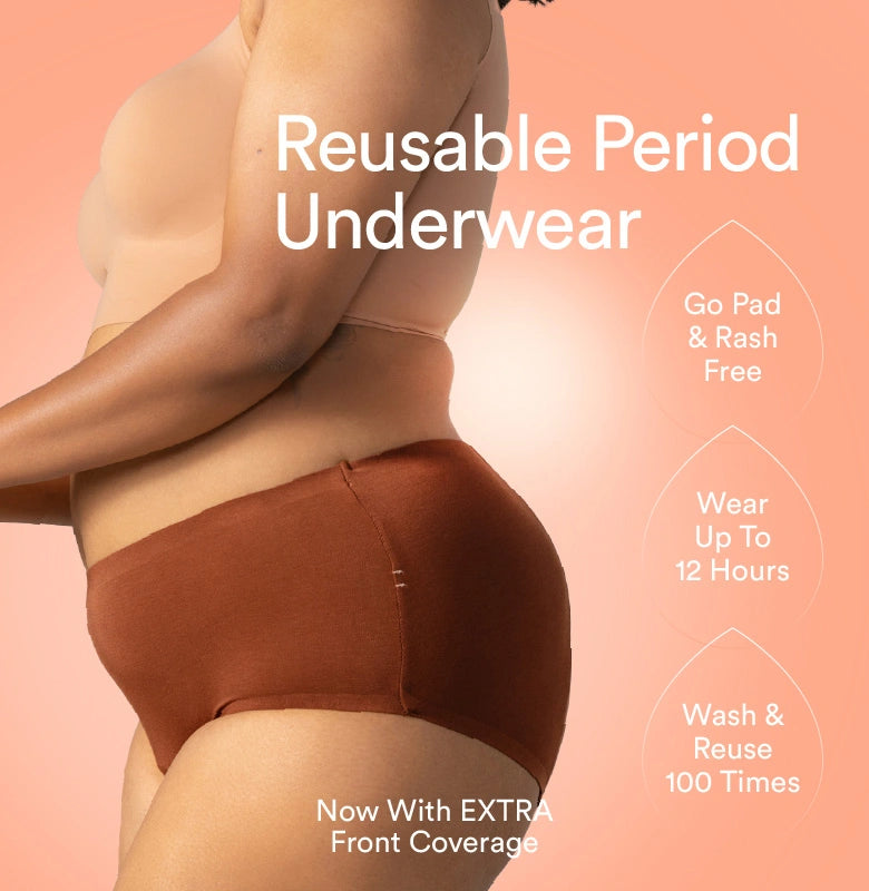 Oh So Soft Period Underwear/Modal | Mid-Rise | Cappuccino